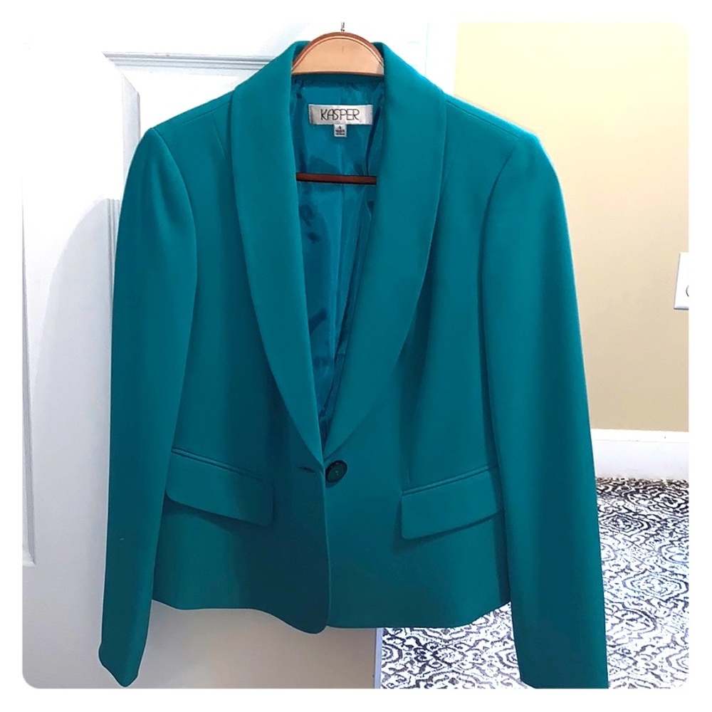 Emerald green blazer